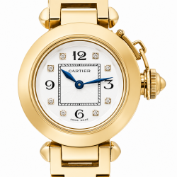 Cartier Pasha 27MM WJ124015 18K Yellow Gold Watch